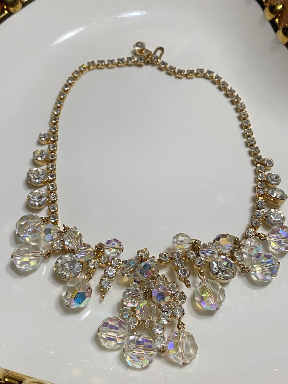 1960s Juliana Aurora Crystal Drop Necklace - Picture 8 of 11